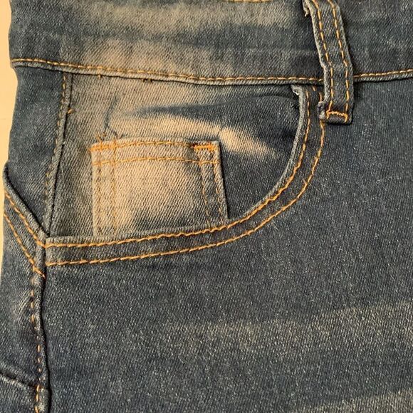Women’s Classic High Rise Embellishment Pearl Pull On Denim Size XL - Picture 11 of 14